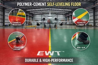 Наливной полимерно-цементный пол FUNMIX 60+ МПа | Для склада  ангара  гаража