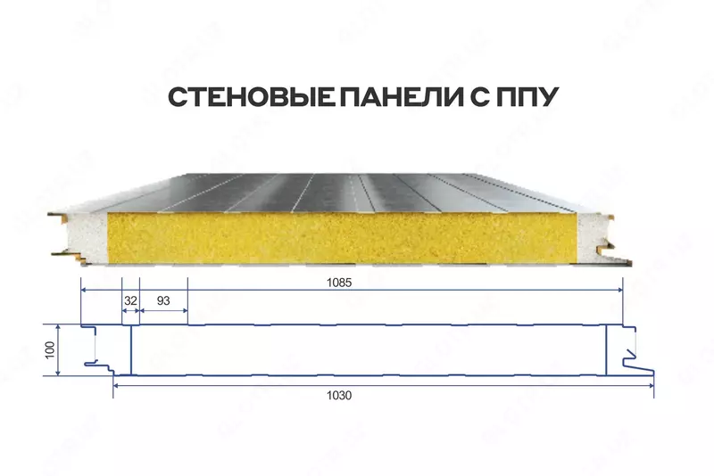 PPU Akfa Steel bilan devor sendvich paneli