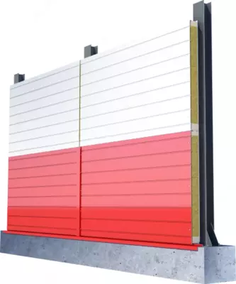 Стеновая сэндвич-панель с ППУ Akfa Steel