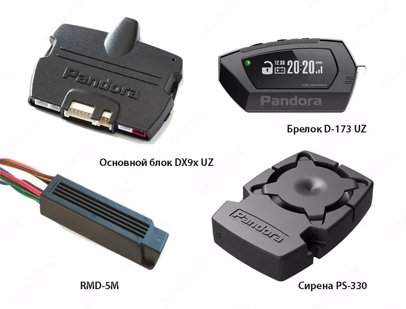Pandora автомобил сигнализация DX 9X UZ - {0} so'mdan