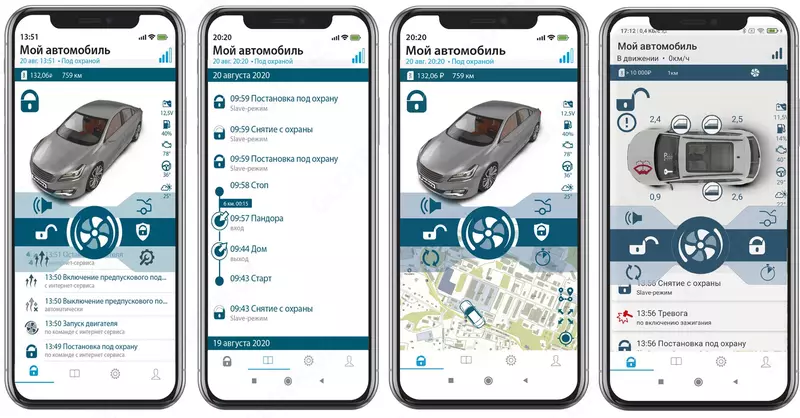 {0} so'mdan Pandora автомобил сигнализация VX-4G GPS V.2