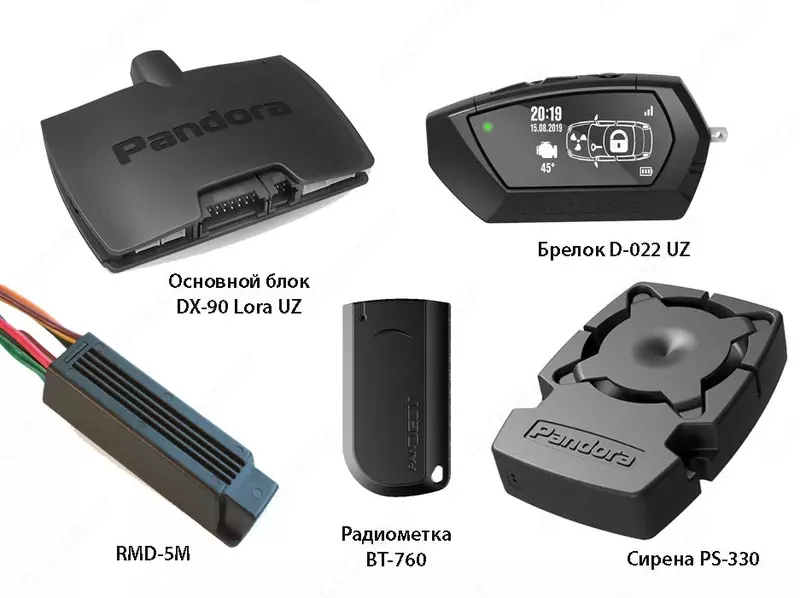 Pandora автомобил сигнализация DX-90 LoRA UZ - {0} so'mdan