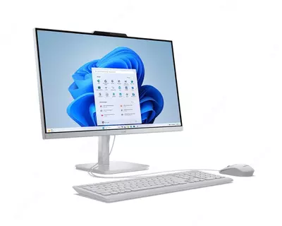 Моноблок Lenovo A100 AiO | 23.8" FHD IPS | i3-N305 | 8GB DDR4 | 512GB SSD | Wi-Fi 6 | Wrls MS+KB | Fixed Stand | No OS | Cloud Grey (white) Только в розницу