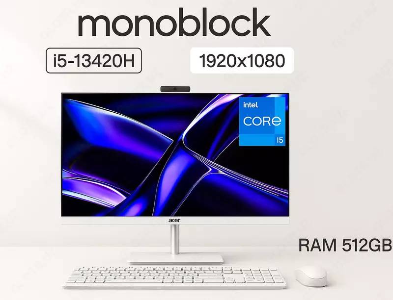 Acer Aspire C24-1 | White | Adjustable Stand