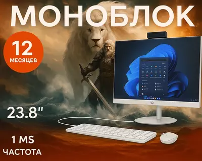 Моноблок HP ProOne 240 G10 | Shell White | AH Stand