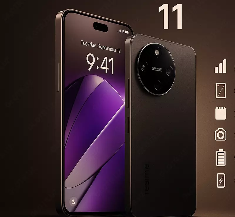 Смартфон Realme 11 256GB 8GB Dark Glory