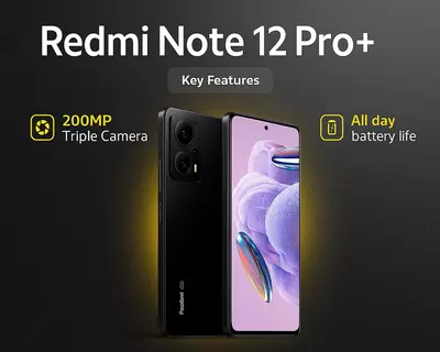 Redmi Note 12 Pro Plus 5G 8GB+256GB Midnight Black