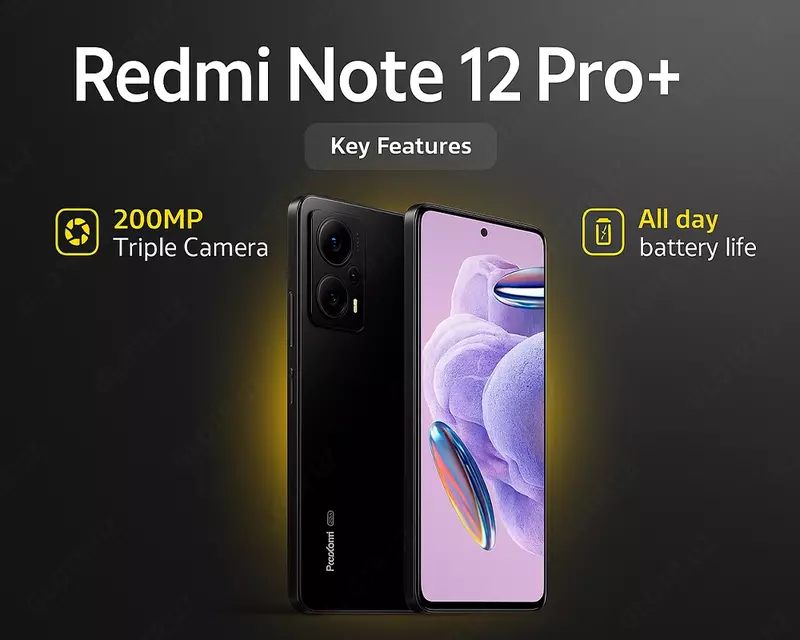 Redmi Note 12 Pro Plus 5G 8GB+256GB Midnight Black