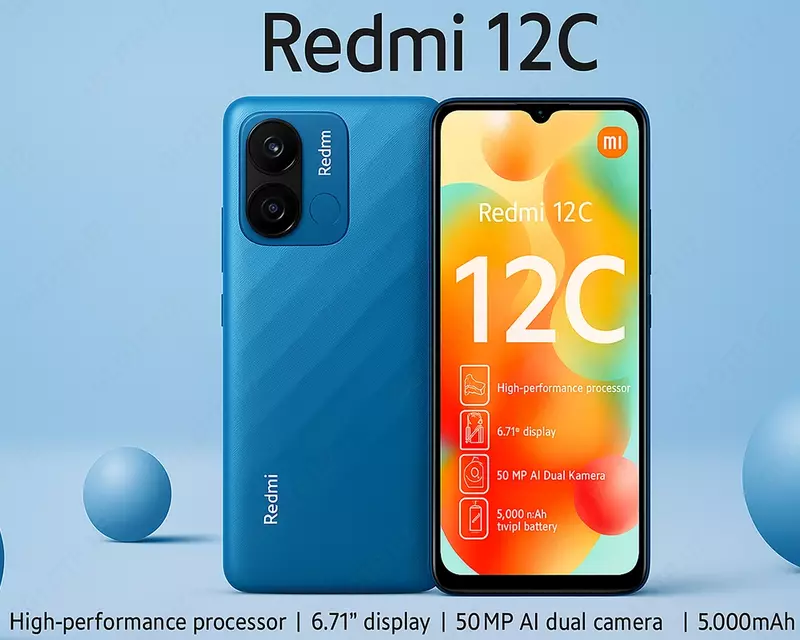 Redmi 12C 3 GB/64 GB Okean Moviy