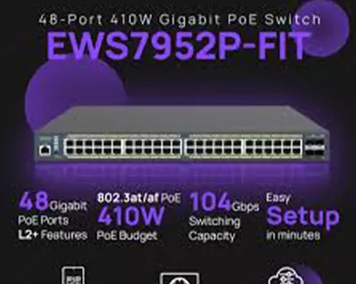Kommutator Engenius EWS7952P-FIT (Switch 48-port GbE PoE.af/at(+) 185W 4xSFP L2+ 19i) - 8 513 450 so'm / dona
