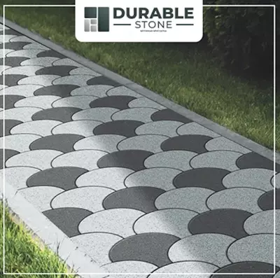 Брусчатка "Веер" Тротуарная плитка.