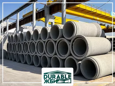 от 360 000 сум / шт ЖБ Трубы для канализации и сточных вод (раструбные)