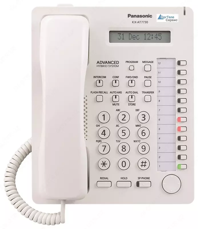 KX-AT7730RU ANALOG SYSTEM PHONE ЧЕРНЫЙ - 834 176 сум