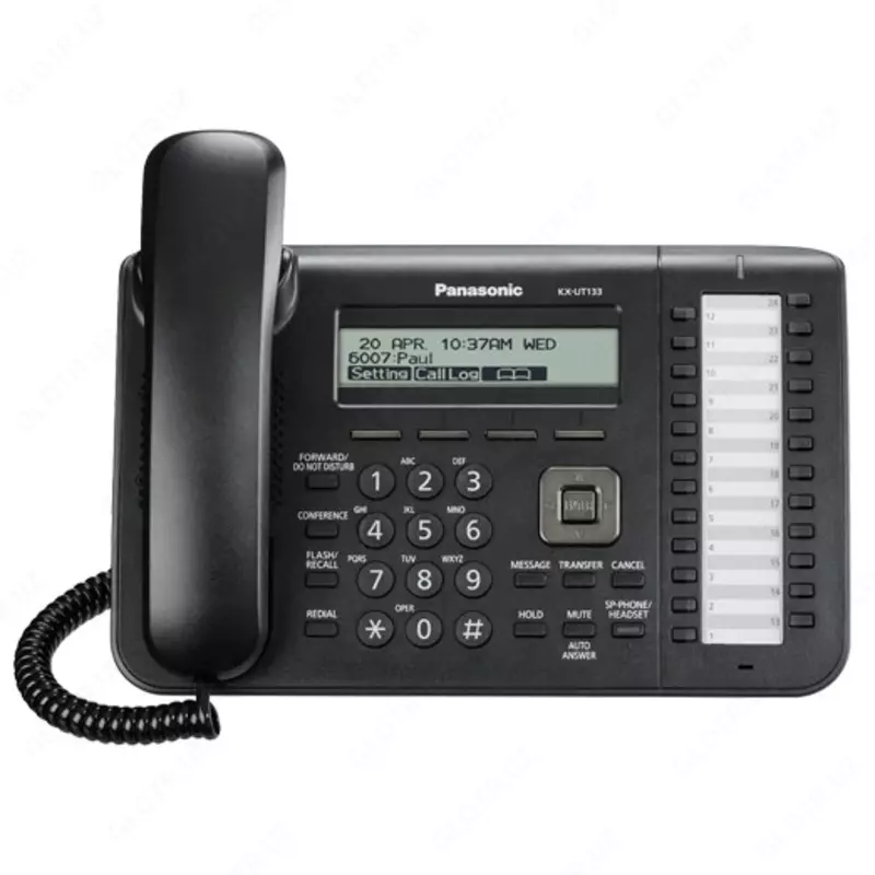  Panasonic KX-NT543RUВ — системный IP телефон (чёрный) - 