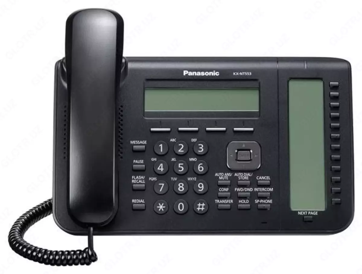 Panasonic KX-NT553RU-B — системный IP телефон (чёрный), цена 1 697 920 сум  от OOO EL TEAM, купить в Ташкенте, Узбекистан - фото и отзывы на Glotr.uz