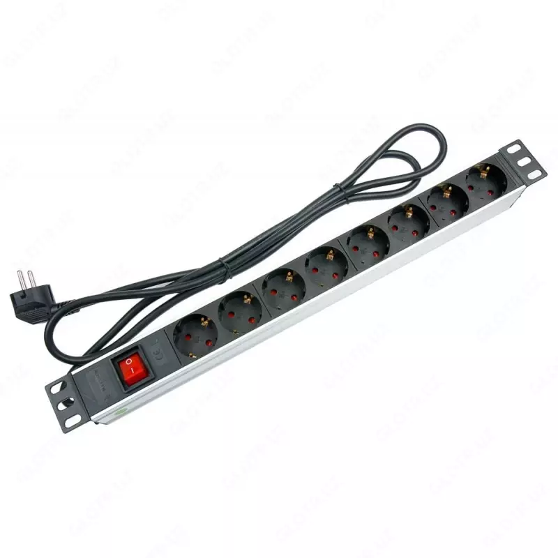 SW-1.5U-8G-MSMO PDU 8 socket 1U Блок розеток