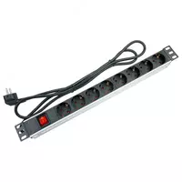SW-1.5U-8G-MSMO PDU 8 socket 1U Блок розеток