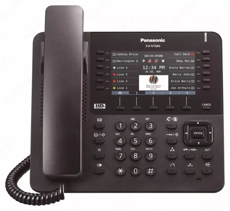 IP-tizimli telefon Panasonic KX-NT680RU-B