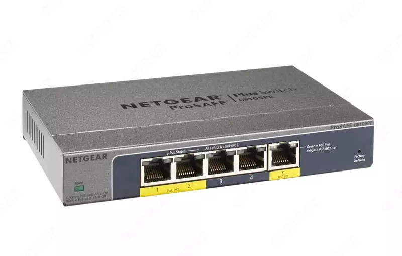 Коммутатор NETGEAR GS105PE-10000S  5 портов GE+PoE