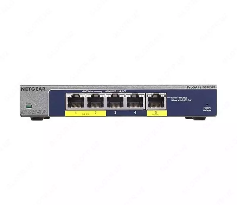  Коммутатор NETGEAR GS105PE-10000S  5 портов GE+PoE - 