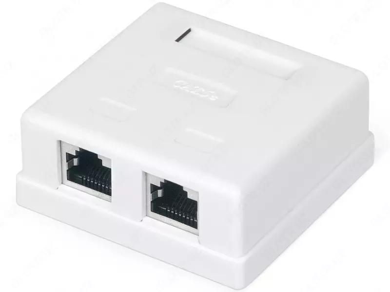 Сетевая розетка накладная 2хRJ-45 (Cat.5)