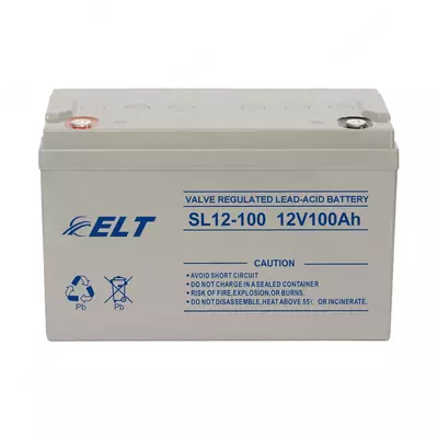 Аккумуляторная батарея ELT SL12-100 12V/100Ah - 1 834 560 сум / шт.