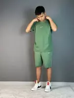  Мужской спортивный костюм с шортами и футболкой - 