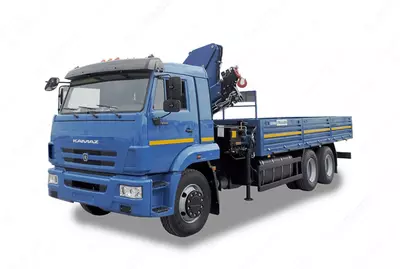 Бортовая авто-платформа с кран манипулятором КАМАЗ 65117-1010-62 6х4