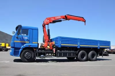 1 366 400 000 сум / шт. Бортовая авто-платформа с кран манипулятором КАМАЗ 65117-1010-62 6х4