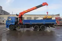 Бортовая авто-платформа с кран манипулятором КАМАЗ 65117-1010-62 6х4 Только в розницу