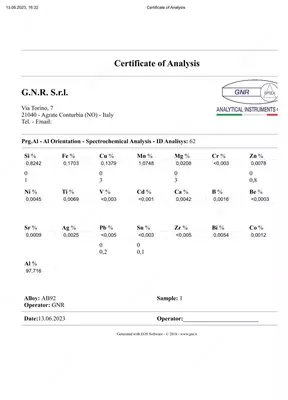 Spektrometr metallar analizi