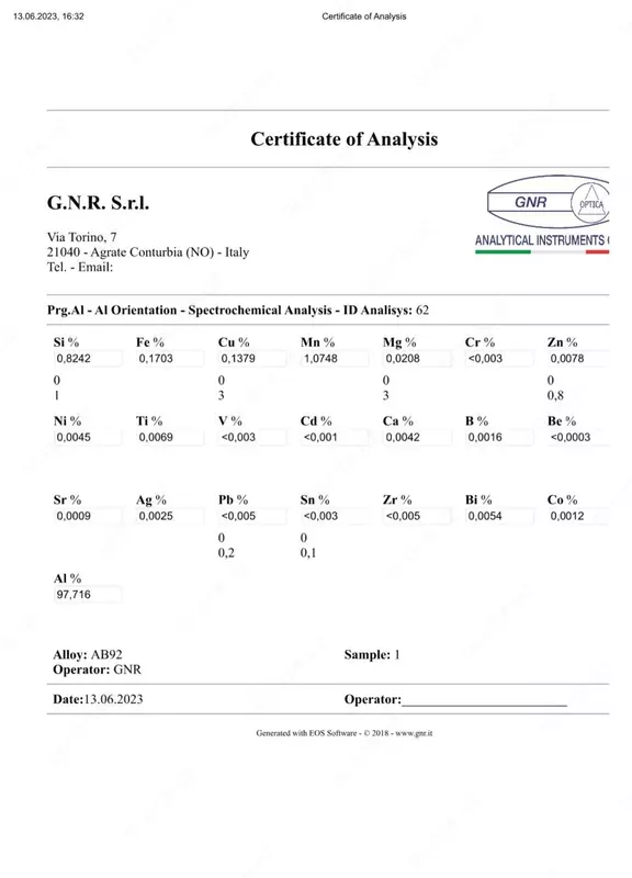Химический анализ металла спектрометр
