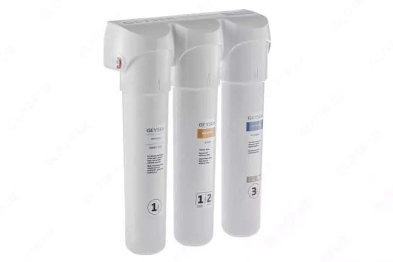Фильтр для воды под мойку Гейзер Смарт с быстросъемными картриджами