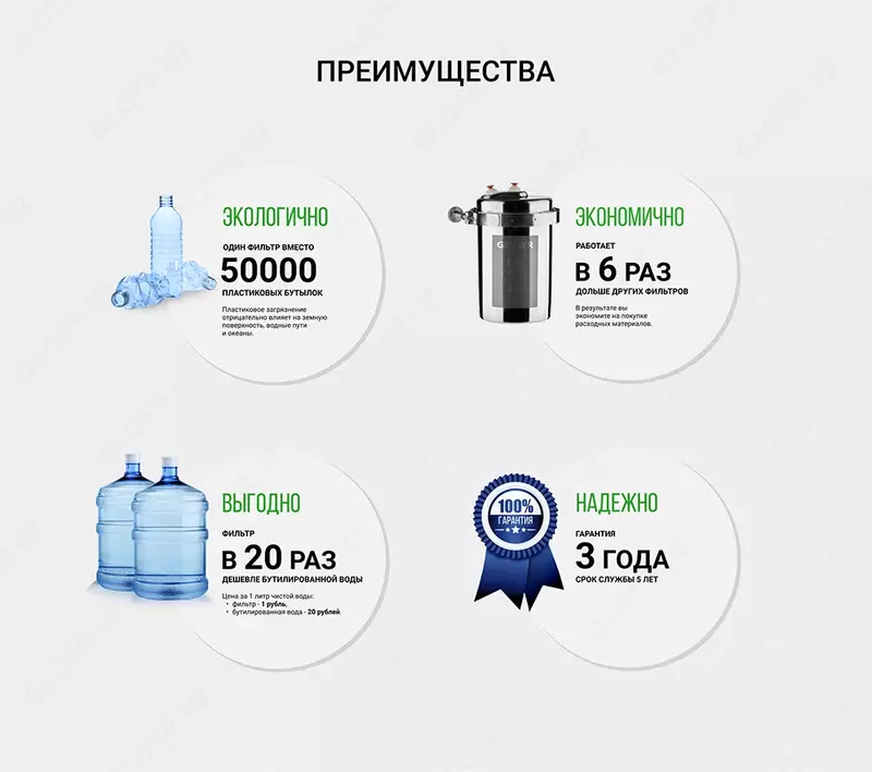 Фильтр Гейзер 3 Био 321 (для жесткой воды) (Стандарт) от {0} сум - SUV FILTRI