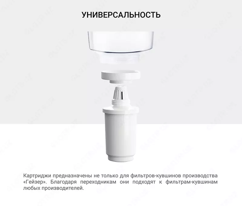 Filtrlar uchun almashtiriladigan filtr moduli - ko'zalar "Geyzer" (501) (katalon bilan) - Suv yuvish uchun filtrlar