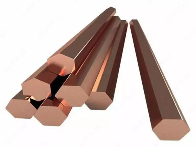 Шестигранник бронзовый БрАМц9-2; БрАЖНМц9-4-4-1; БрБ2… Размер: 4.5-100 мм  Состояние: твердый...