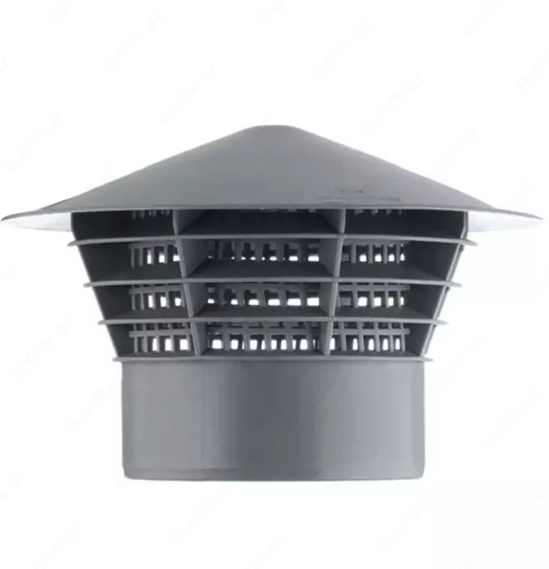  Дефлектор воздуховода круглый D= 100-1250 мм  Н= 170-1700 мм  Материал: ПП; сталь... - 