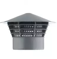  Дефлектор воздуховода круглый D= 100-1250 мм  Н= 170-1700 мм  Материал: ПП; сталь... - 