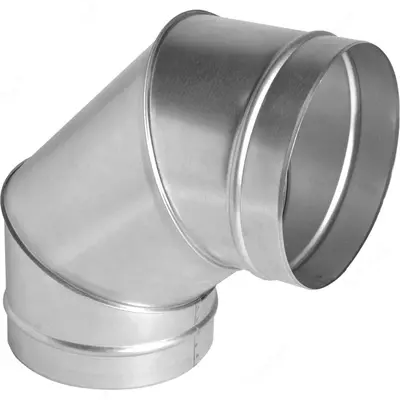 Отвод воздуховода круглый D= 100-1250 мм