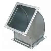  Отвод воздуховода прямоугольный Размер1: 100-1200 мм  Размер2: 100-1200 мм  s= 0 5-1 мм  Угол: 90° - 