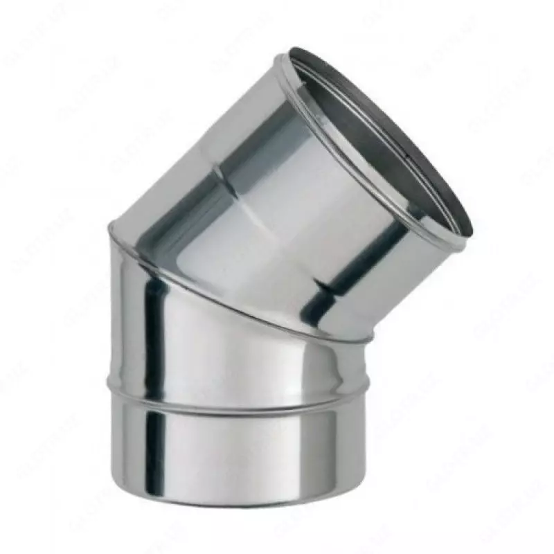  Отводы дымохода нержавеющие D= 110-450 мм  s_стенки= 0 5-1 мм  Марка стали: AISI 430; AISI 316 - 