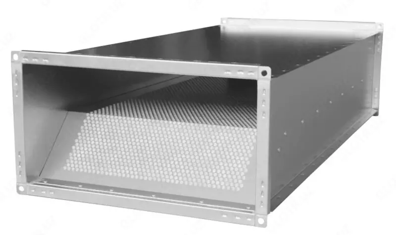  Шумоглушитель прямоугольный Размер1: 100-2000 мм  Размер2: 100-1500 мм  L= 480-1500 мм - 