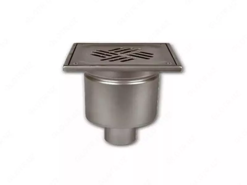 Трап нержавеющий D= 50-110 мм  Размер: 150х150; 100х100; 200х200…мм  Вид: горизонтальный...