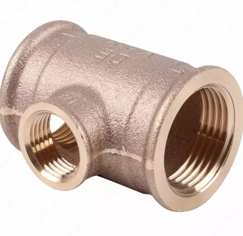  Тройник бронзовый D1= 1 1/4; 1... D2= 1; 1 1/4…  Соединение: внутренняя резьба; пайка - 