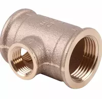  Тройник бронзовый D1= 1 1/4; 1... D2= 1; 1 1/4…  Соединение: внутренняя резьба; пайка - 