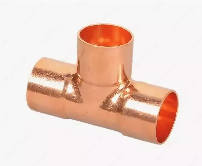 Mis tee D1= 1 1/8; 1 3/8… D2= 1 1/8; 15 mm… D3= 1 5/8; 15 mm…  Ulanish: lehimlash  Turi: reduktor