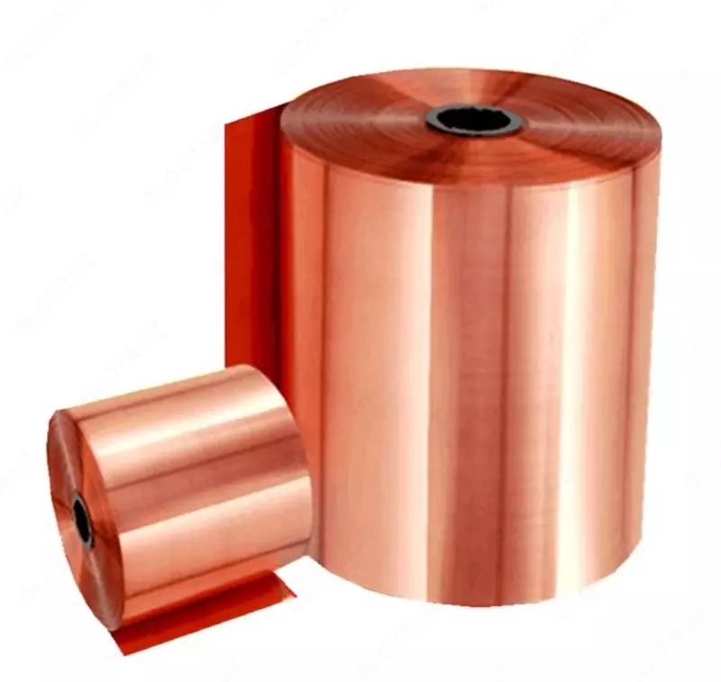 Медная лента Ширина: 5-1000 мм  s= 0 015-7 мм  Марка: М1; М1м; Cu-DHP...  Состояние: мягкая...