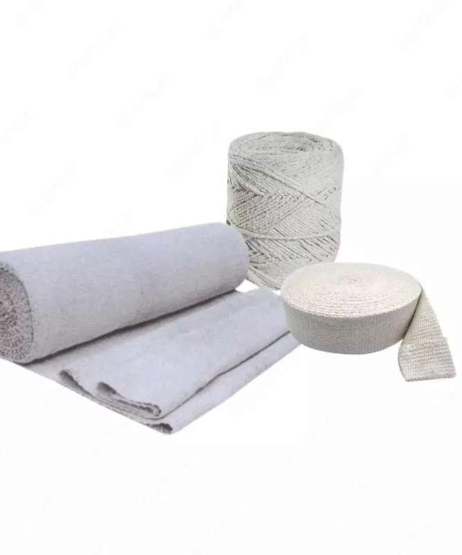 Асбестотехнические изделия: ткань; шнур  Раскрой: 1.2х0.8; 1.2х1; 0.6х1; 0.8х1… м  s= 0 35-60 мм