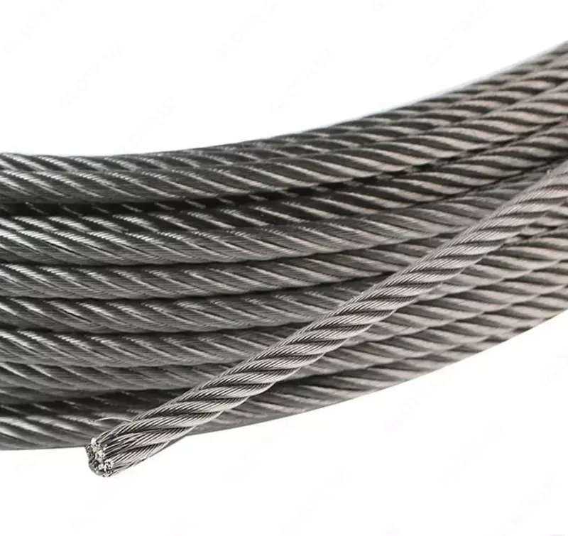 Канат ГОСТ 14954-80 D= 5 1-55 мм  Покрытие: оцинкованный; светлый; черный