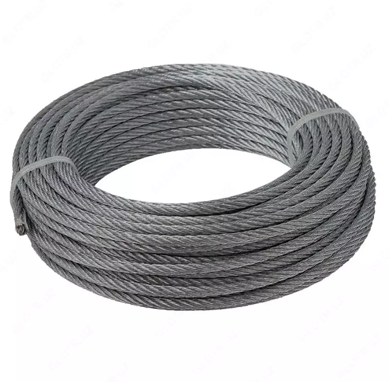 Канат ГОСТ 3081-80 D= 6 4-45 5 мм  Покрытие: оцинкованный; светлый; черный